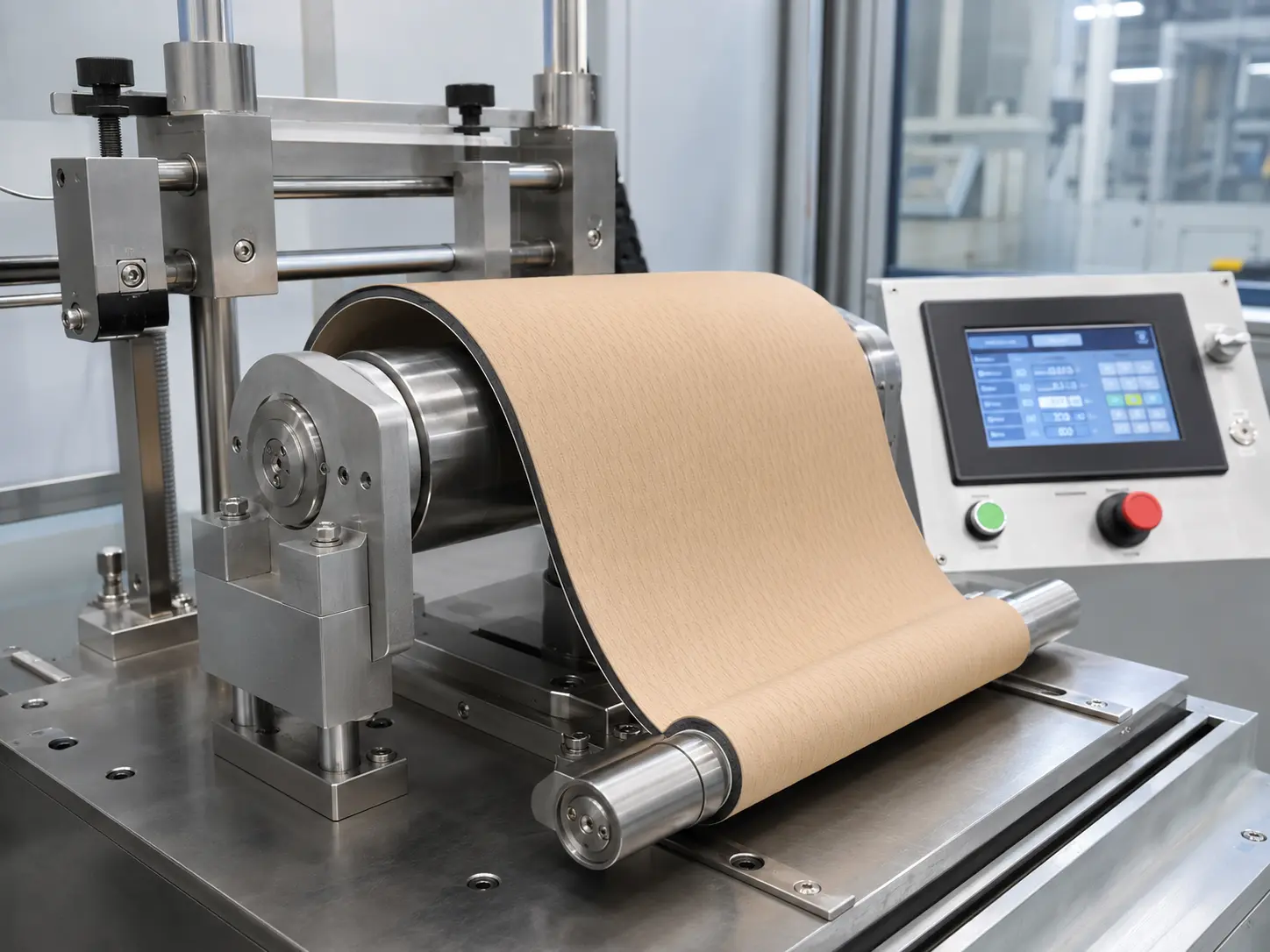PU yoga mat durability and flexibility testing with rolling and bending inspection for OEM quality control.