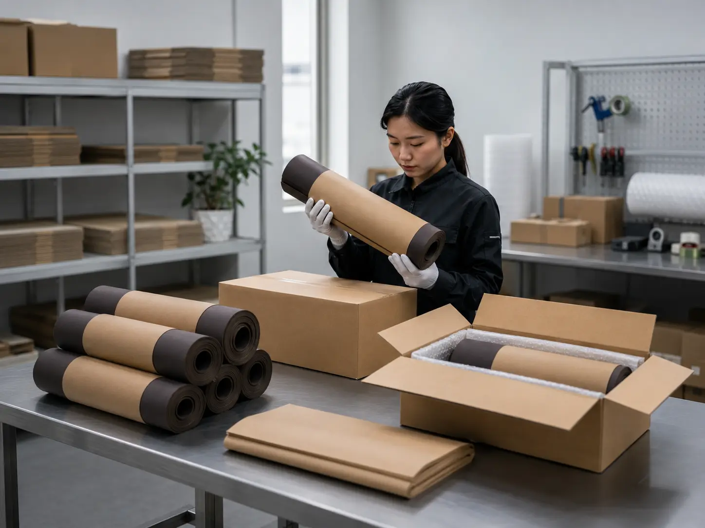 PU yoga mat packaging and export protection inspection for private label OEM orders and safe delivery.