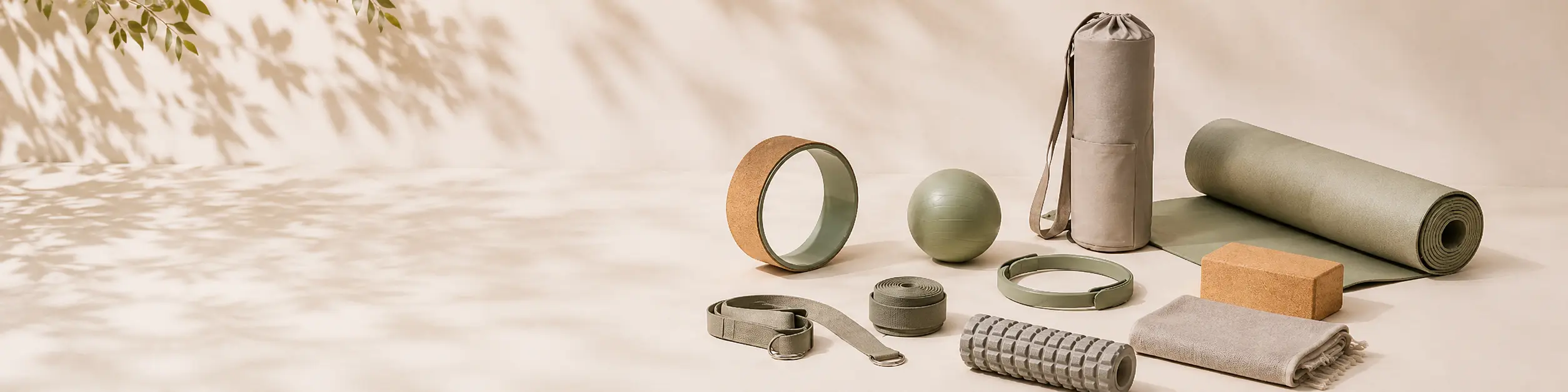 Custom yoga accessories including yoga blocks, straps and yoga mat accessories for private label collections